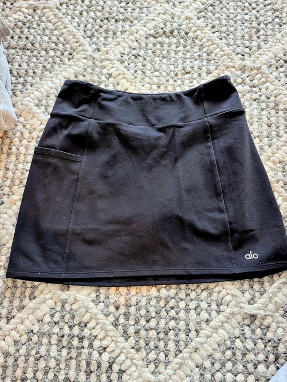 alo Black Mini Skort Size Medium Like New